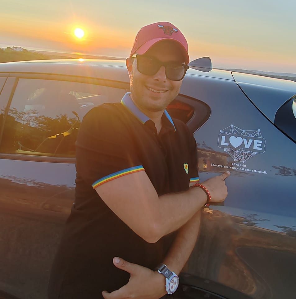 LOVE Coin Alfa Romeo Tonale at sunset — arranged by our anchor partner @amatej